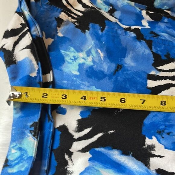 Toni Morgan multi water color half sleeve blazer double collar size 3X - Picture 11 of 11